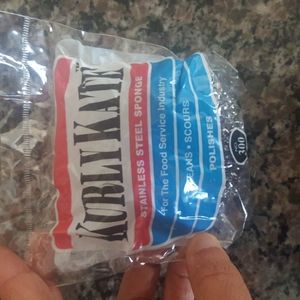 Kurly Kate Stainless Steel SPonge cleans & Scours #300 lot of 4 new sealed